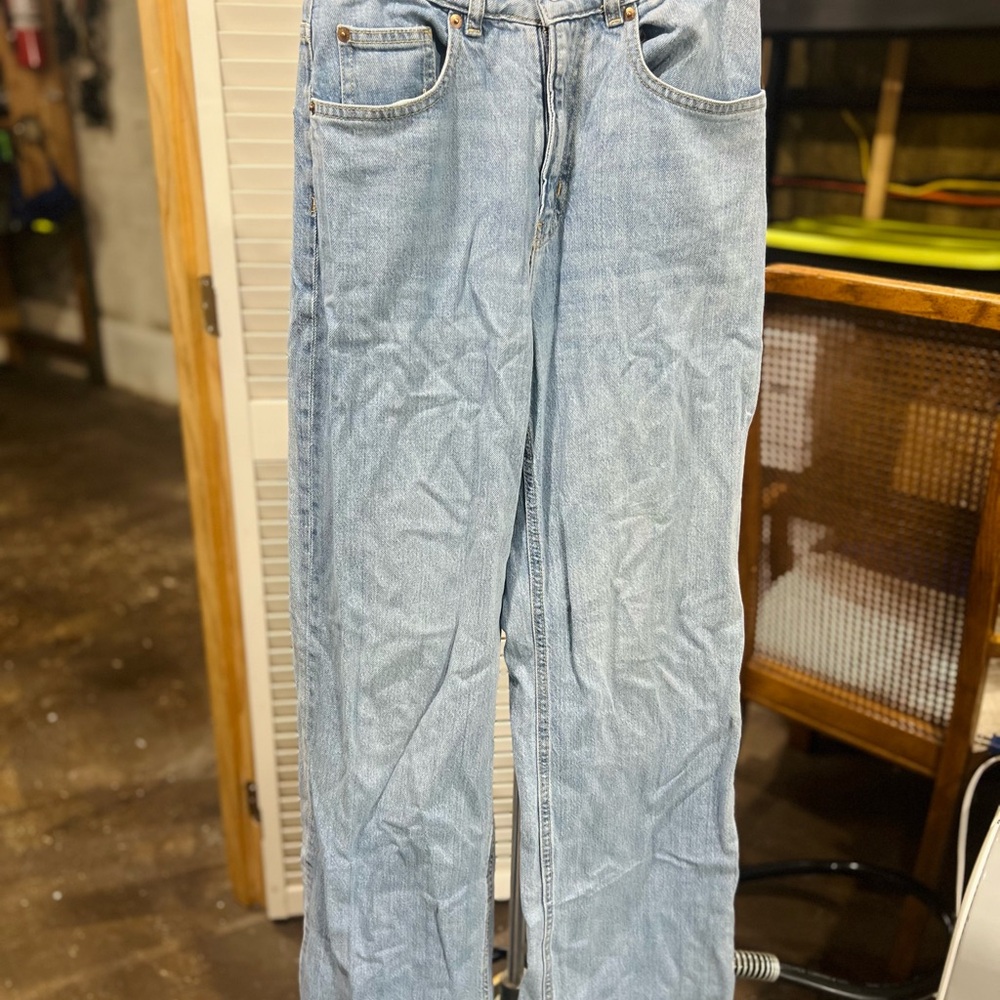 H&M Wide Leg Light Blue Denim Jeans
